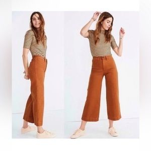Madewell Emmett Wide Leg - Orange size 28